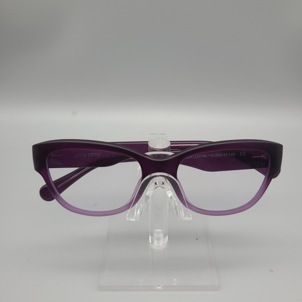 Look Optic Milla LR15B Purple Gradient Cat Eye Reading Glasses Frames +0.0 52mm